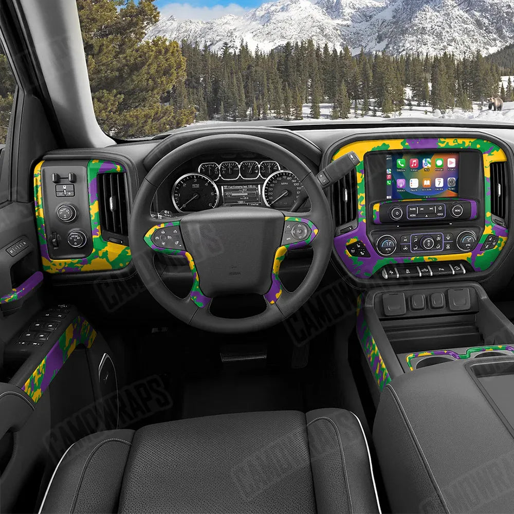 Treetop Mardi Gras Car Interior Skins