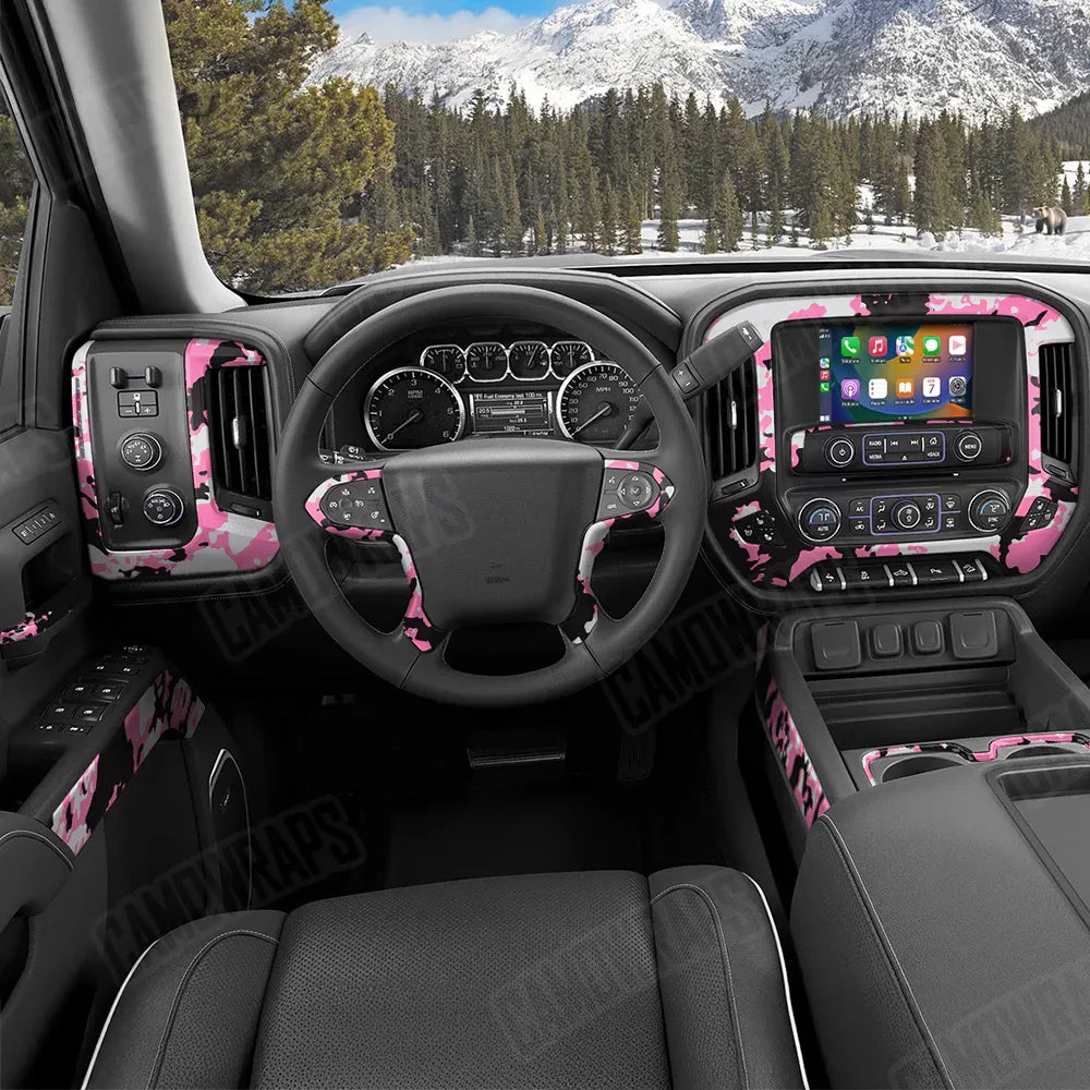 Treetop Pink Tiger Car Interior Skins