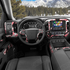 Treetop Pink Car Interior Skins