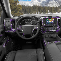 Treetop Purple Tiger Car Interior Skins