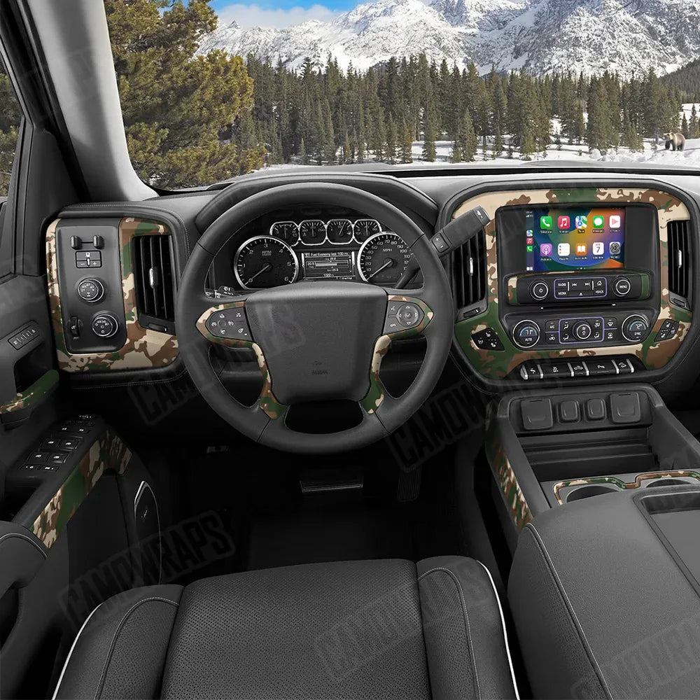 Treetop Woodland Car Interior Skins