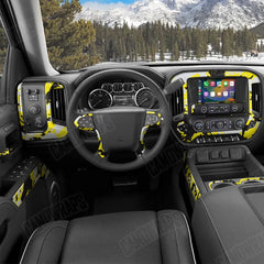 Treetop Yellow Tiger Car Interior Skins