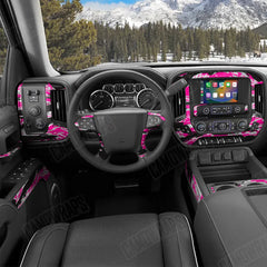 Vietnam Tiger Stripe Magenta Tiger Car Interior Skins