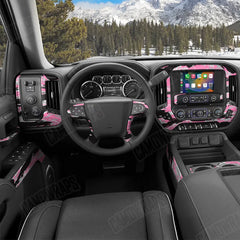 Vietnam Tiger Stripe Pink Tiger Car Interior Skins
