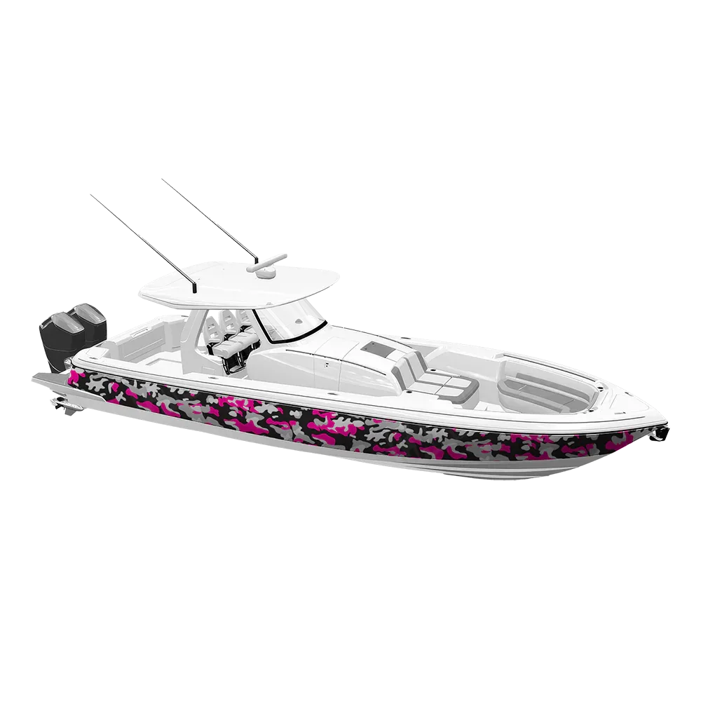 Classic Magenta Tiger Yacht Wraps