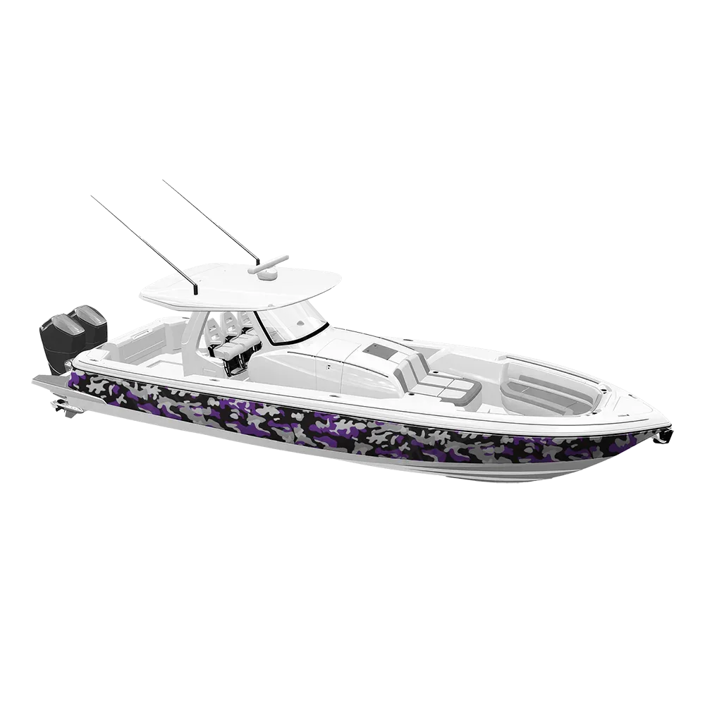 Classic Purple Tiger Yacht Wraps