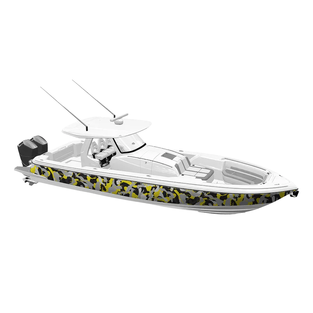 Ragged Yellow Tiger Yacht Wraps