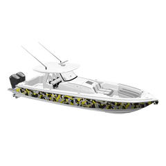 Ragged Yellow Tiger Yacht Wraps