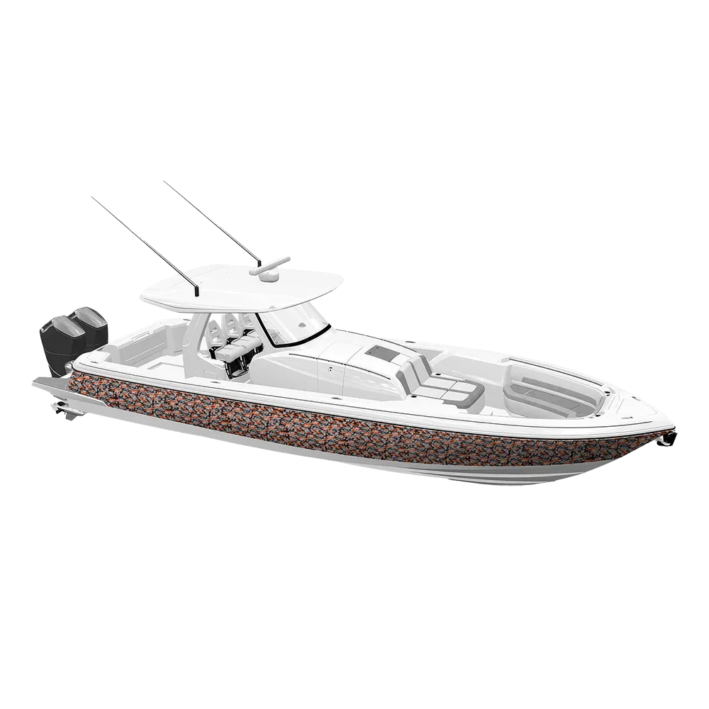 Classic Orange Tiger Yacht Wraps