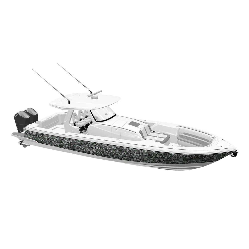 Digital Urban Green Yacht Wraps