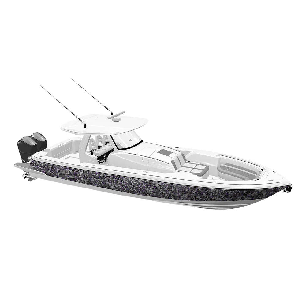 Digital Urban Purple Yacht Wraps