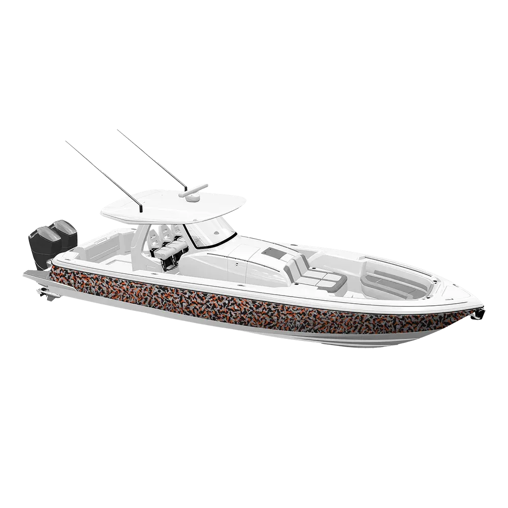 Ragged Orange Tiger Yacht Wraps