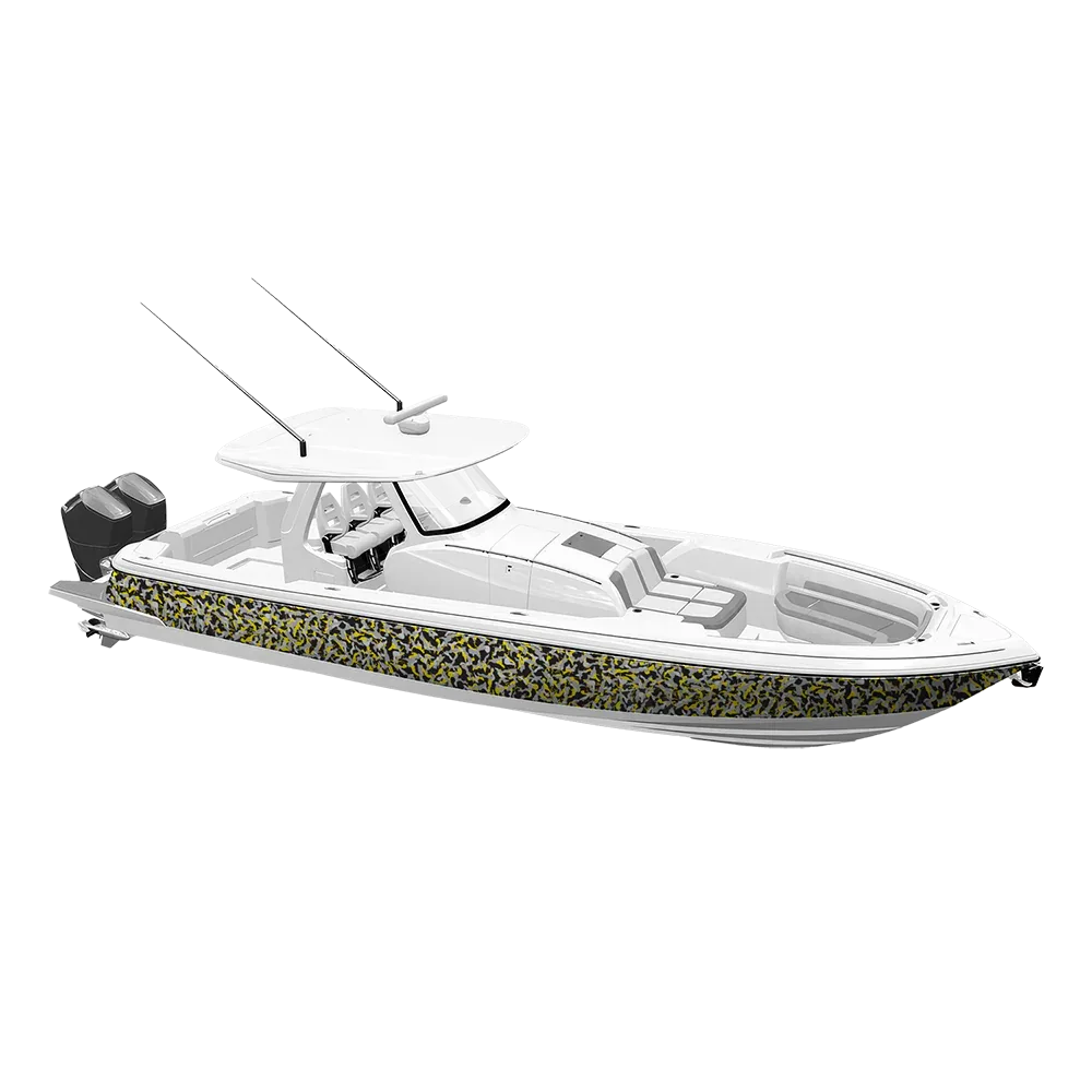 Ragged Yellow Tiger Yacht Wraps