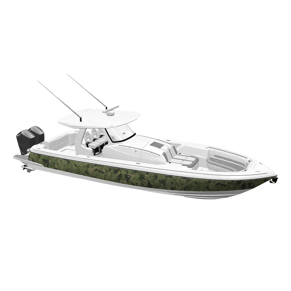 Shattered Army Green Yacht Wraps