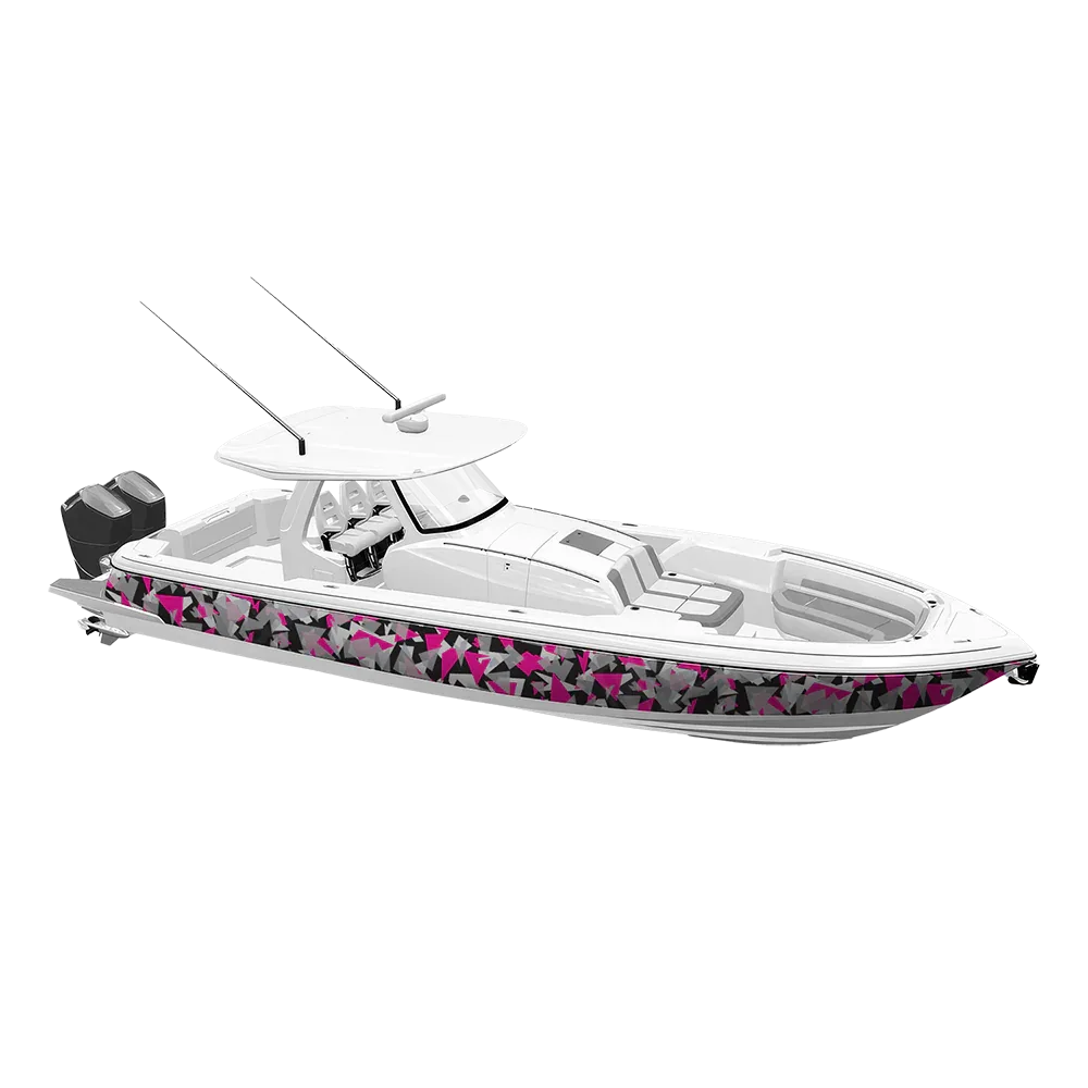Shattered Magenta Tiger Yacht Wraps