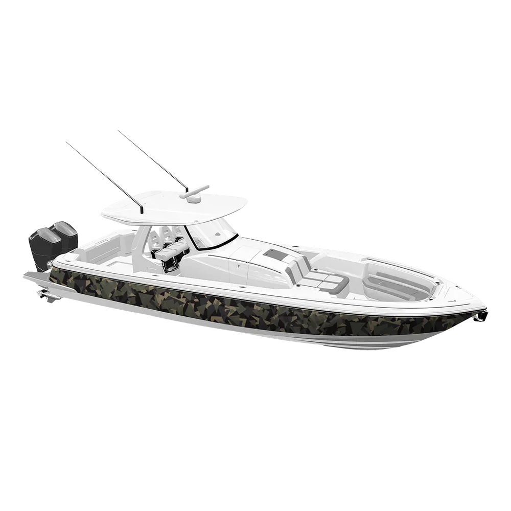 Shattered Militant Charcoal Yacht Wraps
