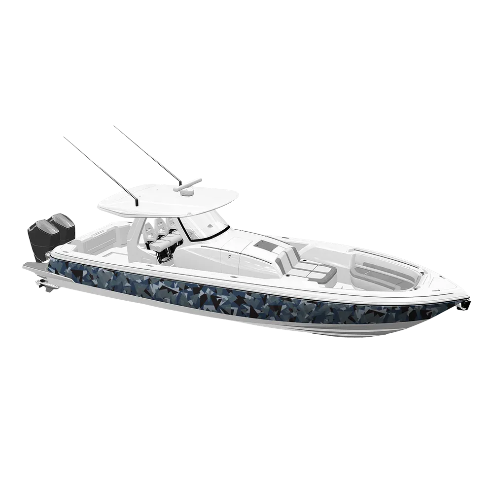 Shattered Navy Yacht Wraps