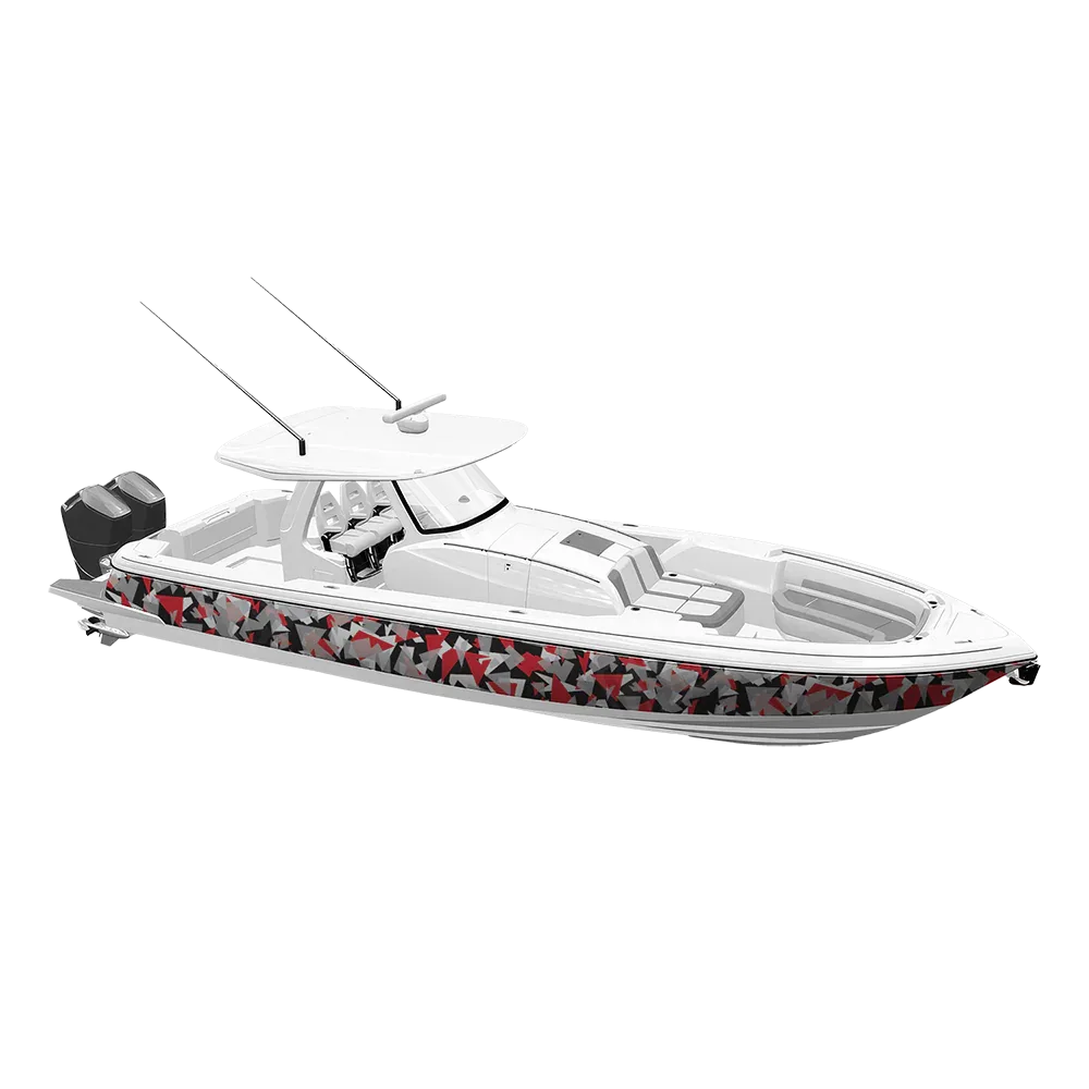 Shattered Red Tiger Yacht Wraps