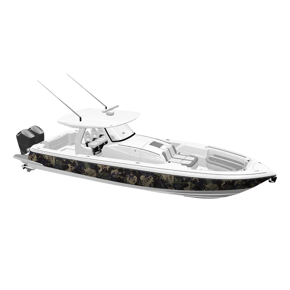 Tire Splatter Militant Blue Yacht Wraps