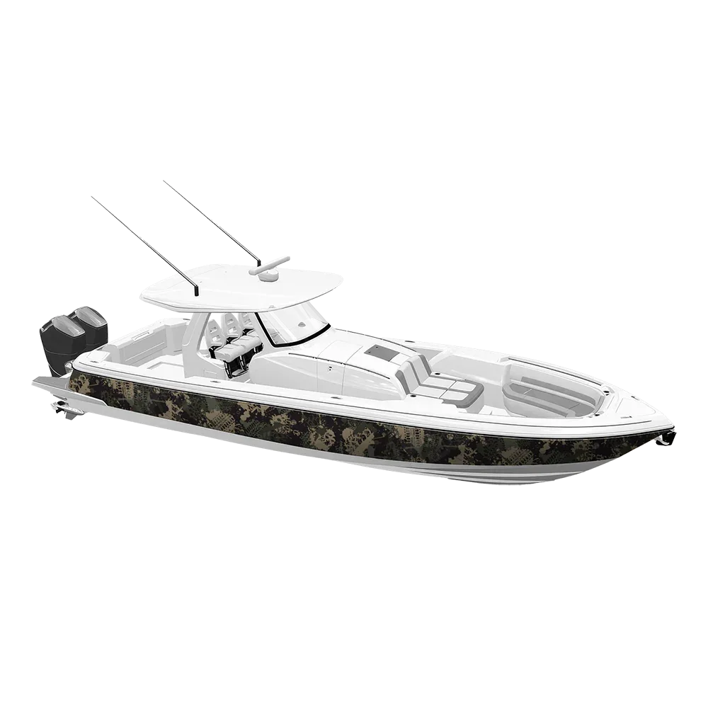 Tire Splatter Militant Green Yacht Wraps