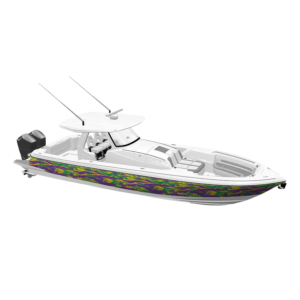 Vietnam Tiger Stripe Mardi Gras Yacht Wraps