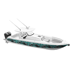 Vietnam Tiger Stripe Tiffany Blue Tiger Yacht Wraps