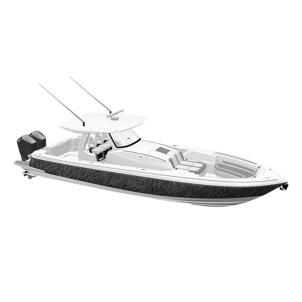 Fun Stripe Elite Black Yacht Wraps