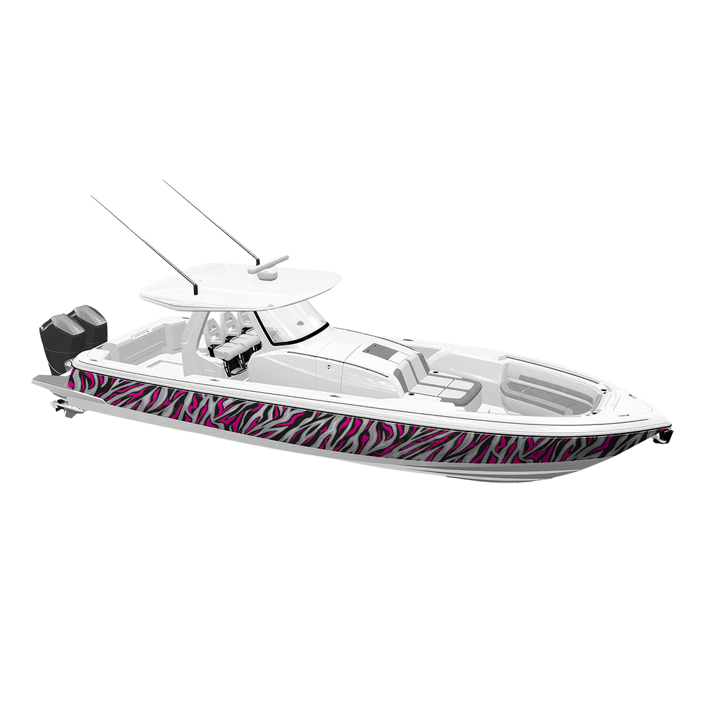Fun Stripe Magenta Tiger Yacht Wraps
