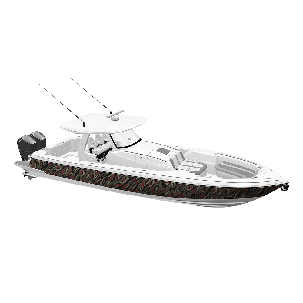 Fun Stripe Militant Red Yacht Wraps