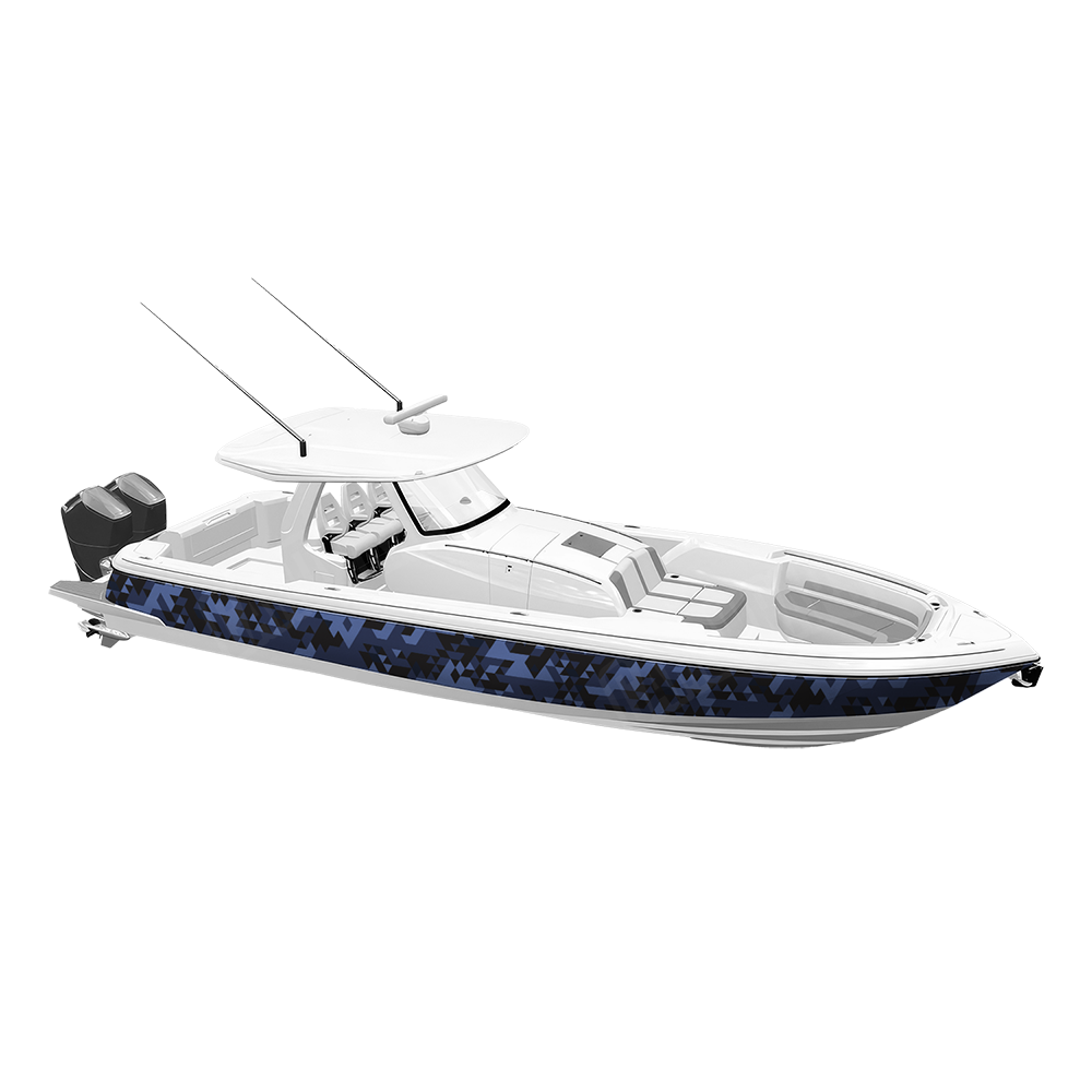 Triangle Blue Midnight Yacht Wraps