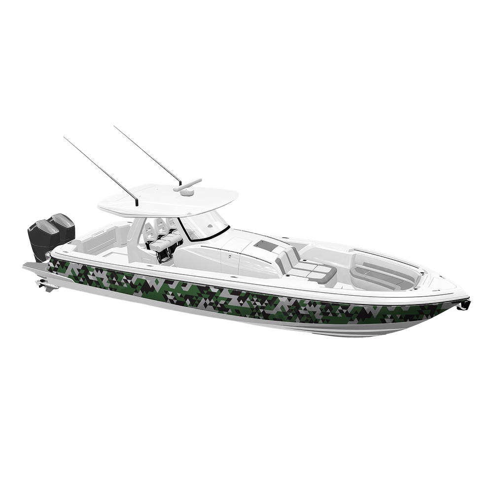 Triangle Green Tiger Yacht Wraps