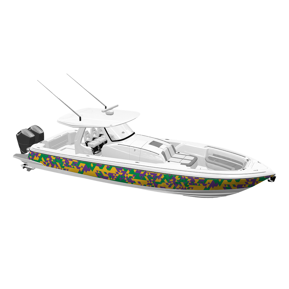 Triangle Mardi Gras Yacht Wraps