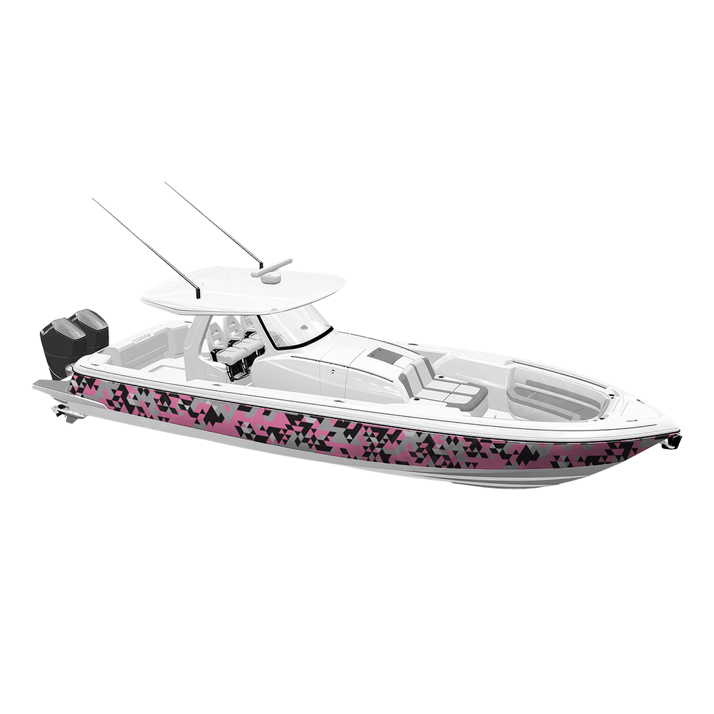 Triangle Pink Tiger Yacht Wraps