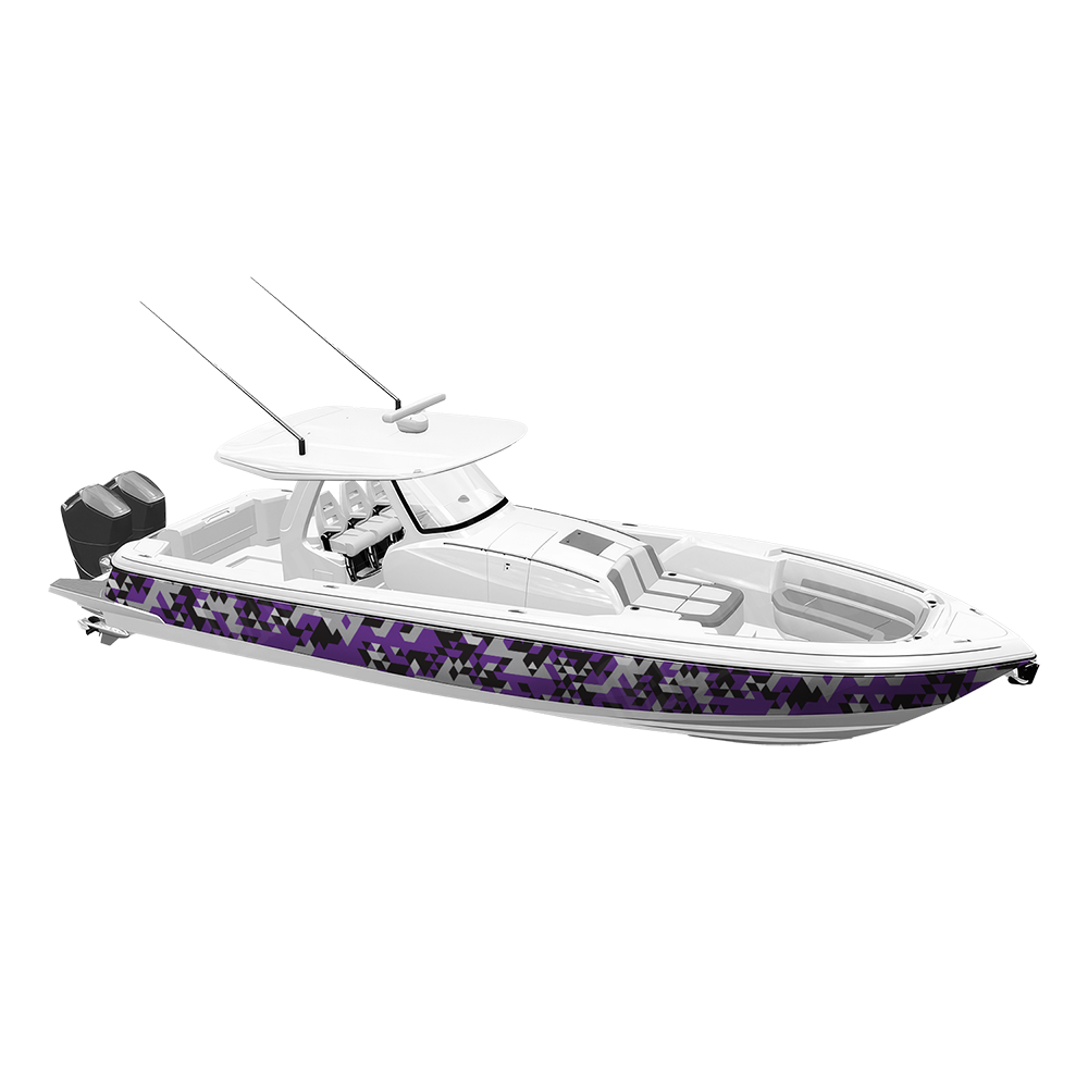 Triangle Purple Tiger Yacht Wraps