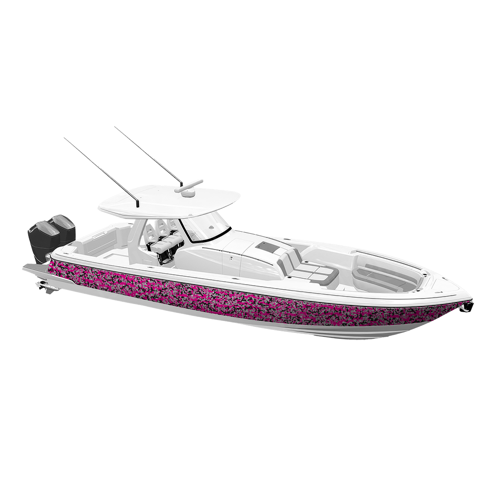 Triangle Magenta Tiger Yacht Wraps