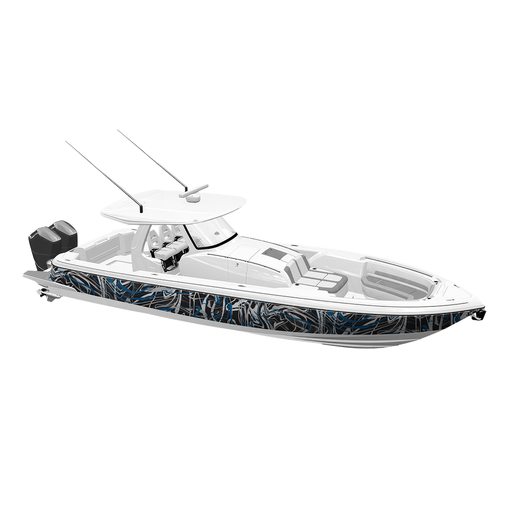 Liquid Smoke Blue Tiger Yacht Wraps
