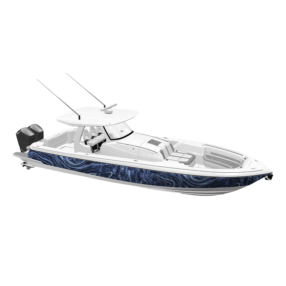 Liquid Smoke Blue Urban Night Yacht Wraps