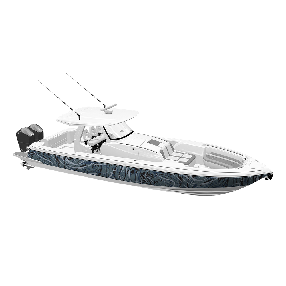Liquid Smoke Navy Yacht Wraps