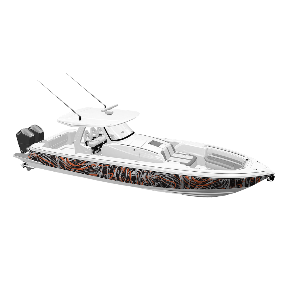 Liquid Smoke Orange Tiger Yacht Wraps