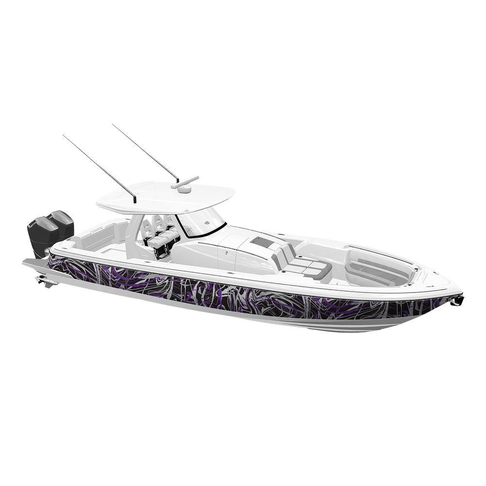 Liquid Smoke Purple Tiger Yacht Wraps