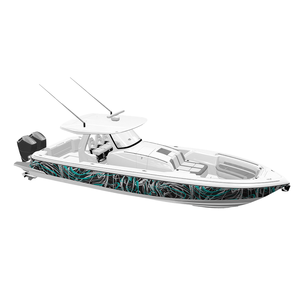 Liquid Smoke Tiffany Blue Tiger Yacht Wraps