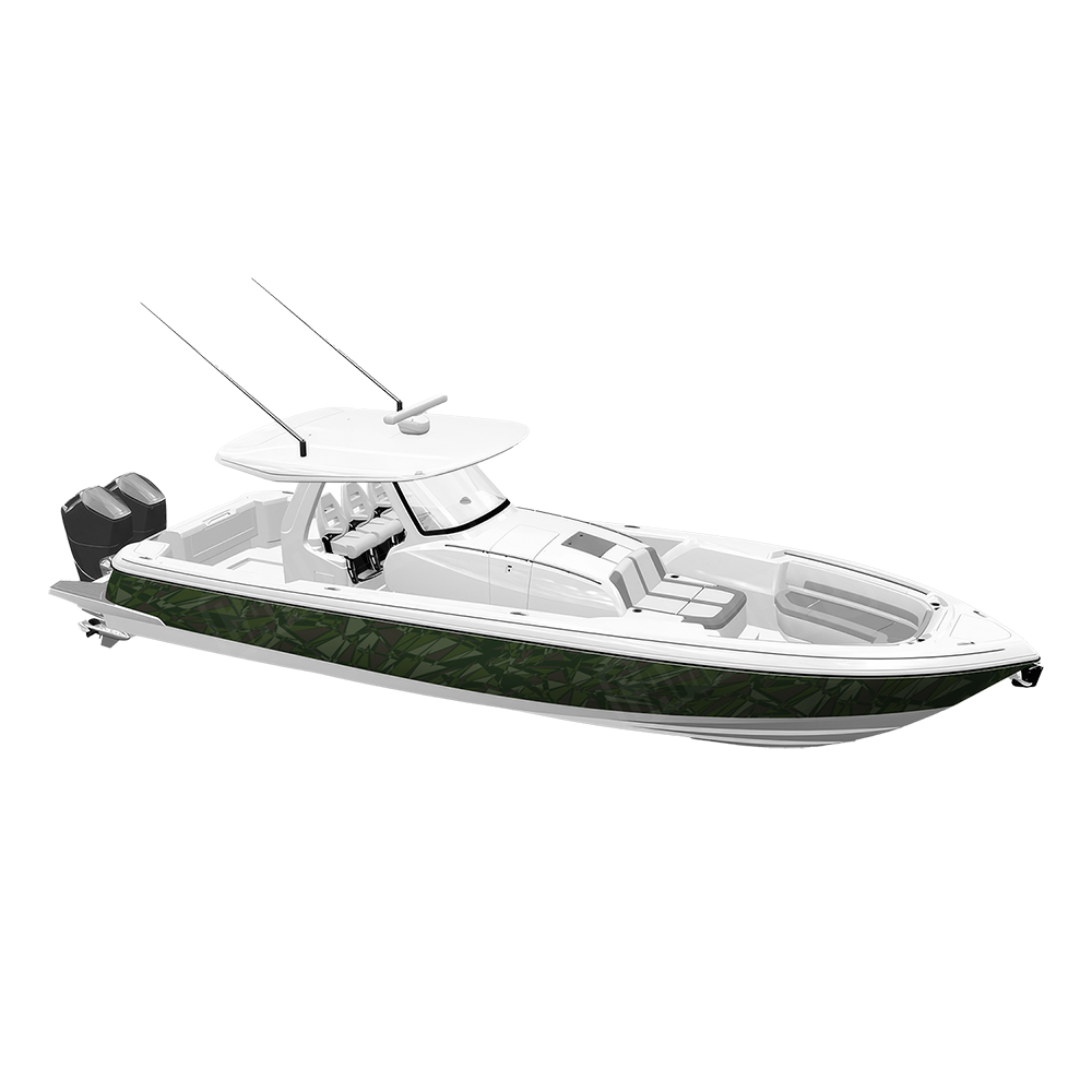 Sharp Army Dark Green Yacht Wraps