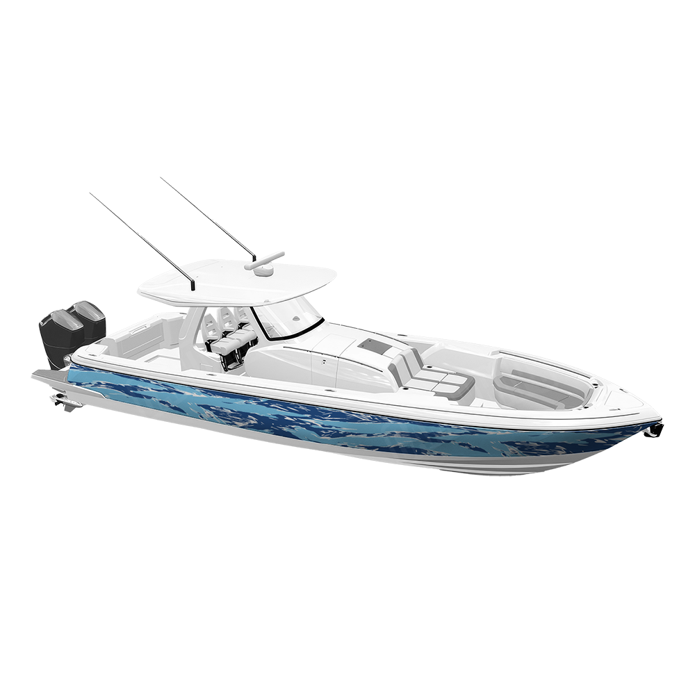 Shredded Baby Blue Yacht Wraps