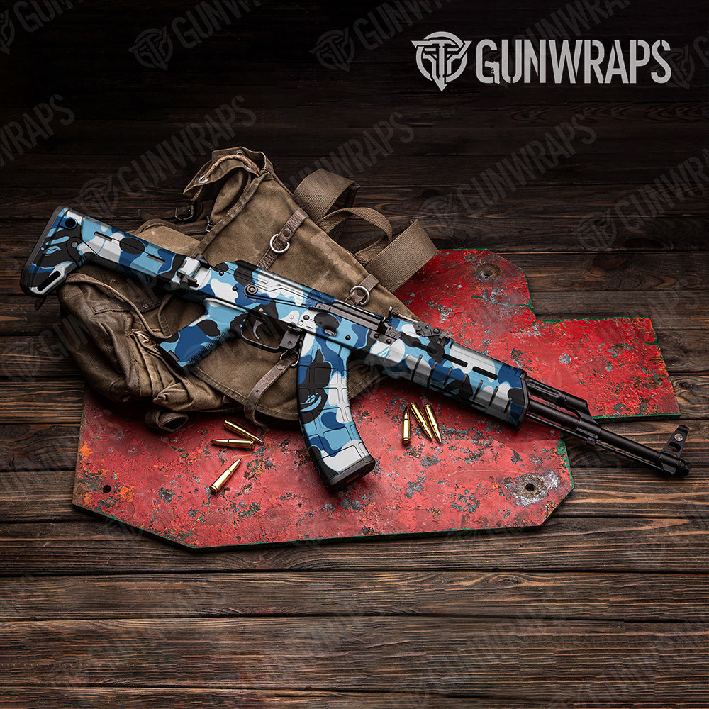 Bape Baby Blue AK-47 Gun Skin Vinyl Wraps