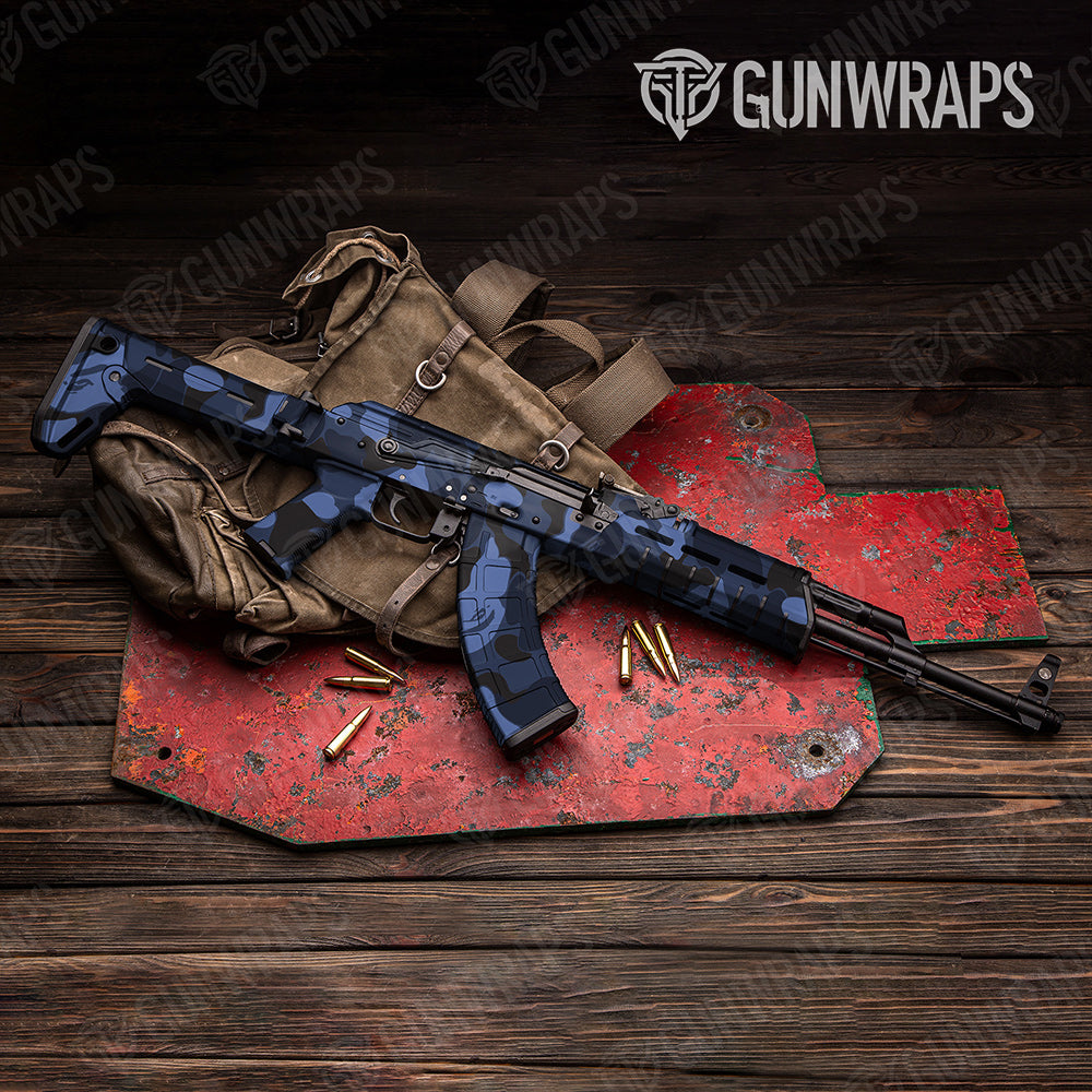 Bape Blue Midnight AK-47 Gun Skin Vinyl Wraps
