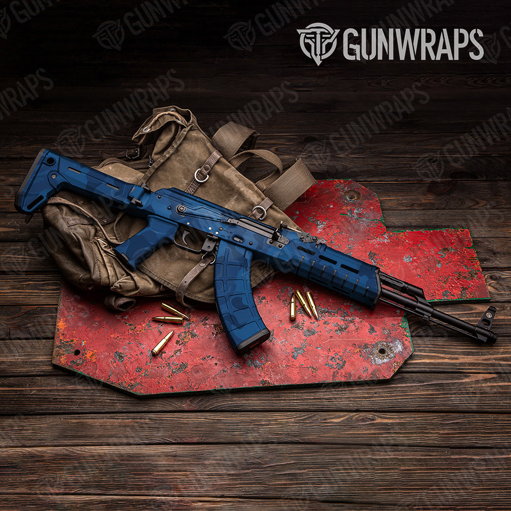 Bape Elite Blue AK-47 Gun Skin Vinyl Wraps