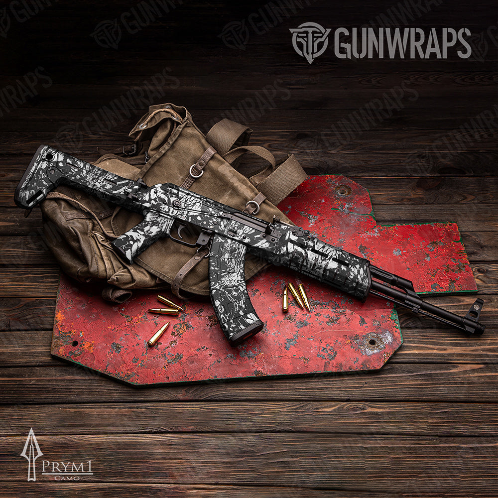 Prym1 Camo Black Ice AK-47 Gun Skin Vinyl Wraps