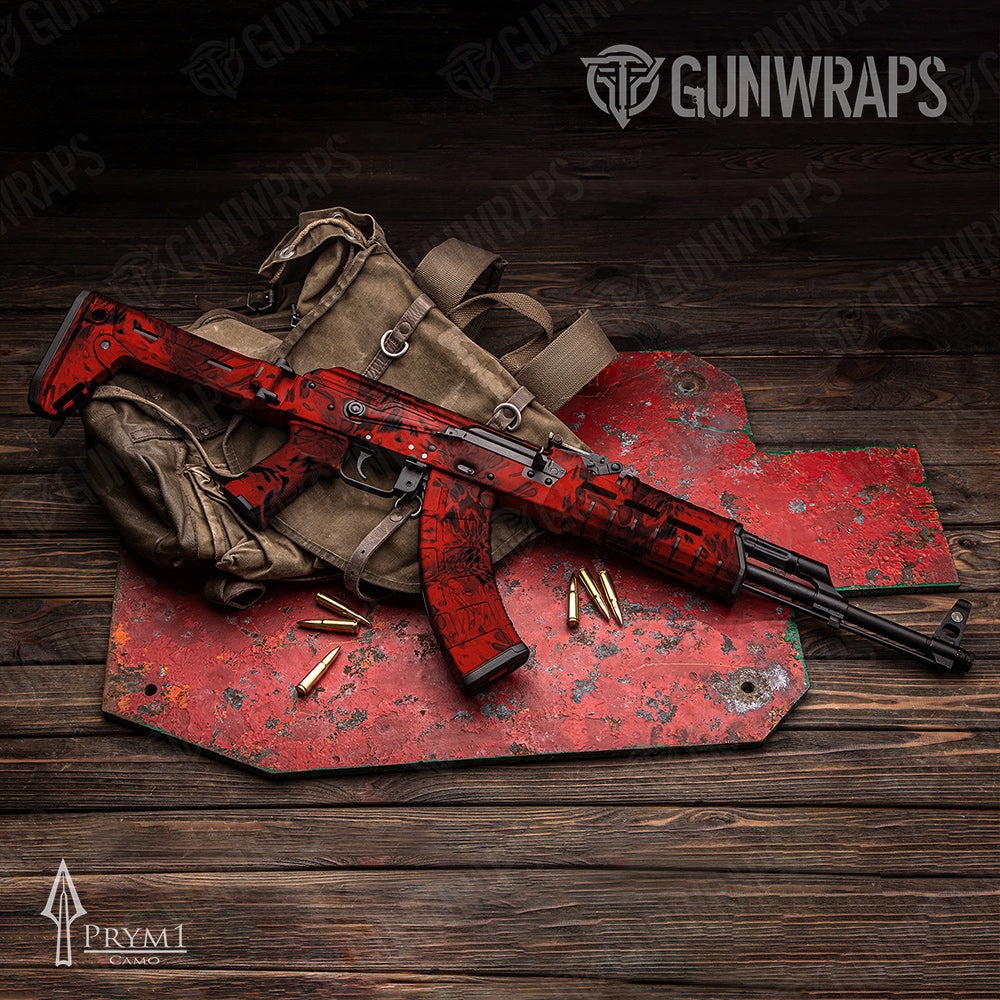 Prym1 Camo Red Hunt Gun Skin Vinyl Wrap