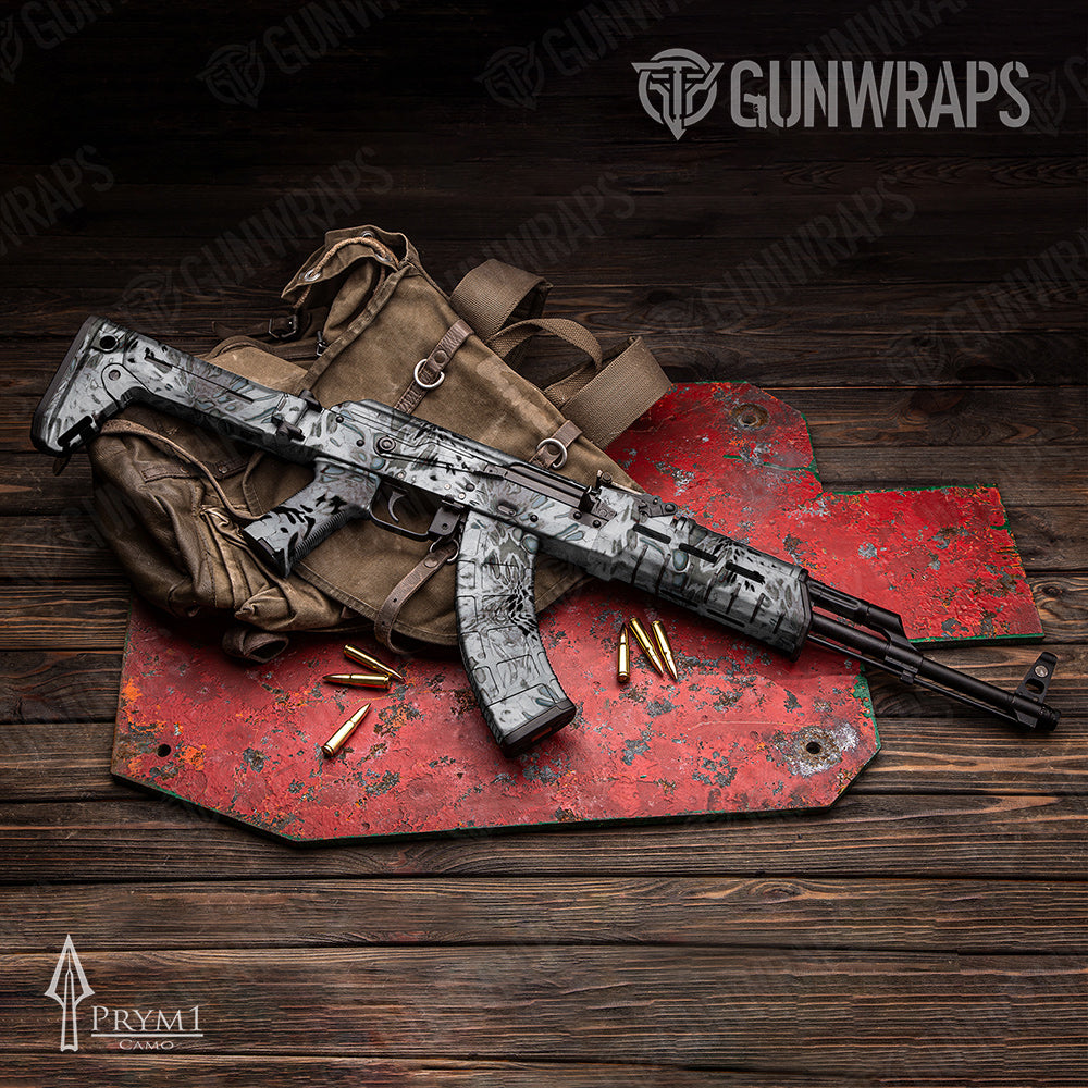 Prym1 Camo Silver Mist AK-47 Gun Skin Vinyl Wraps