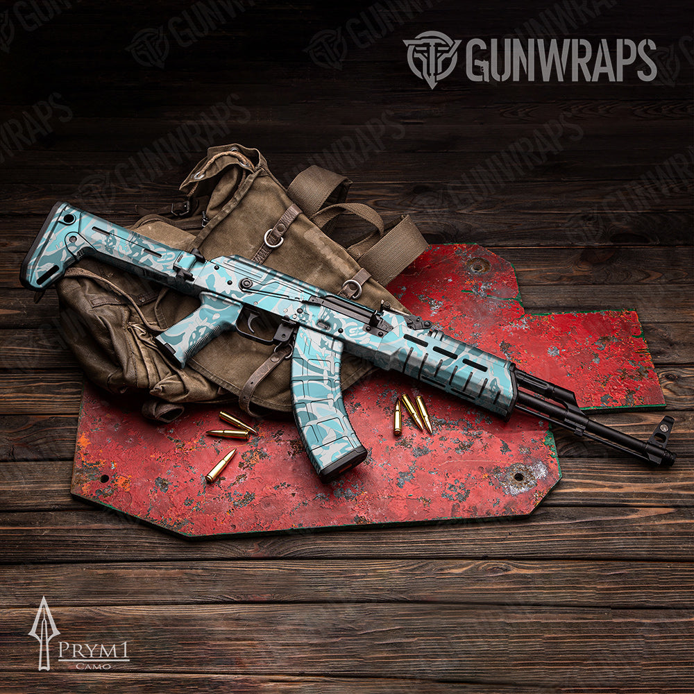 Prym1 OS Aqua AK-47 Gun Skin Vinyl Wraps